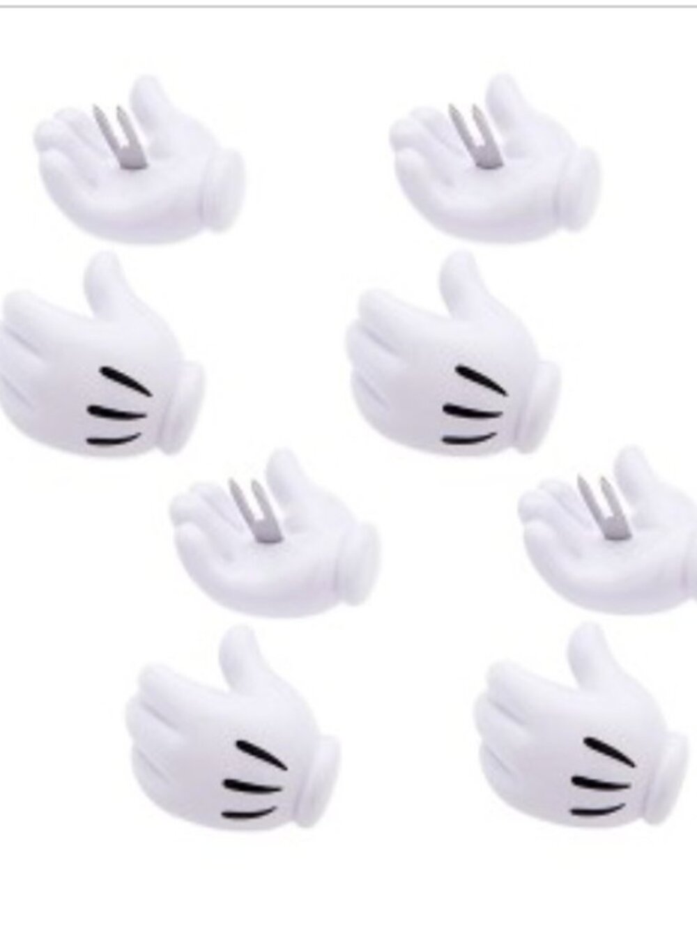 Disney Parks Mickey Mouse Mousewares Corn Cob Holders Set of 8 NIB